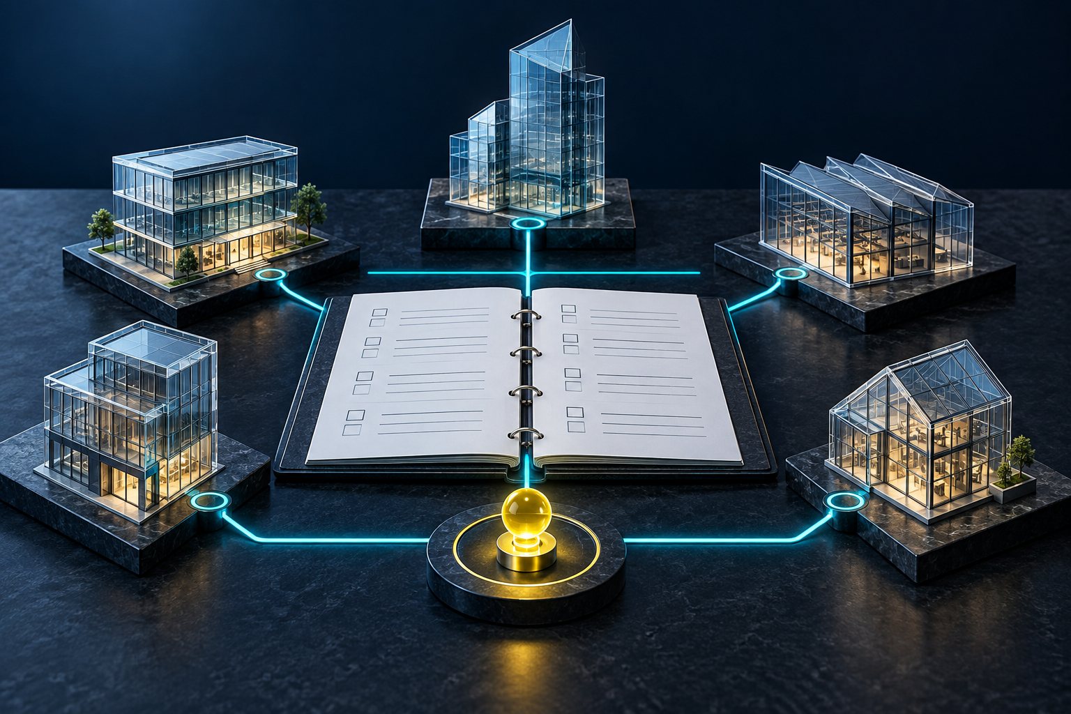 Company formation options are compared against a dossier; one choice is highlighted.